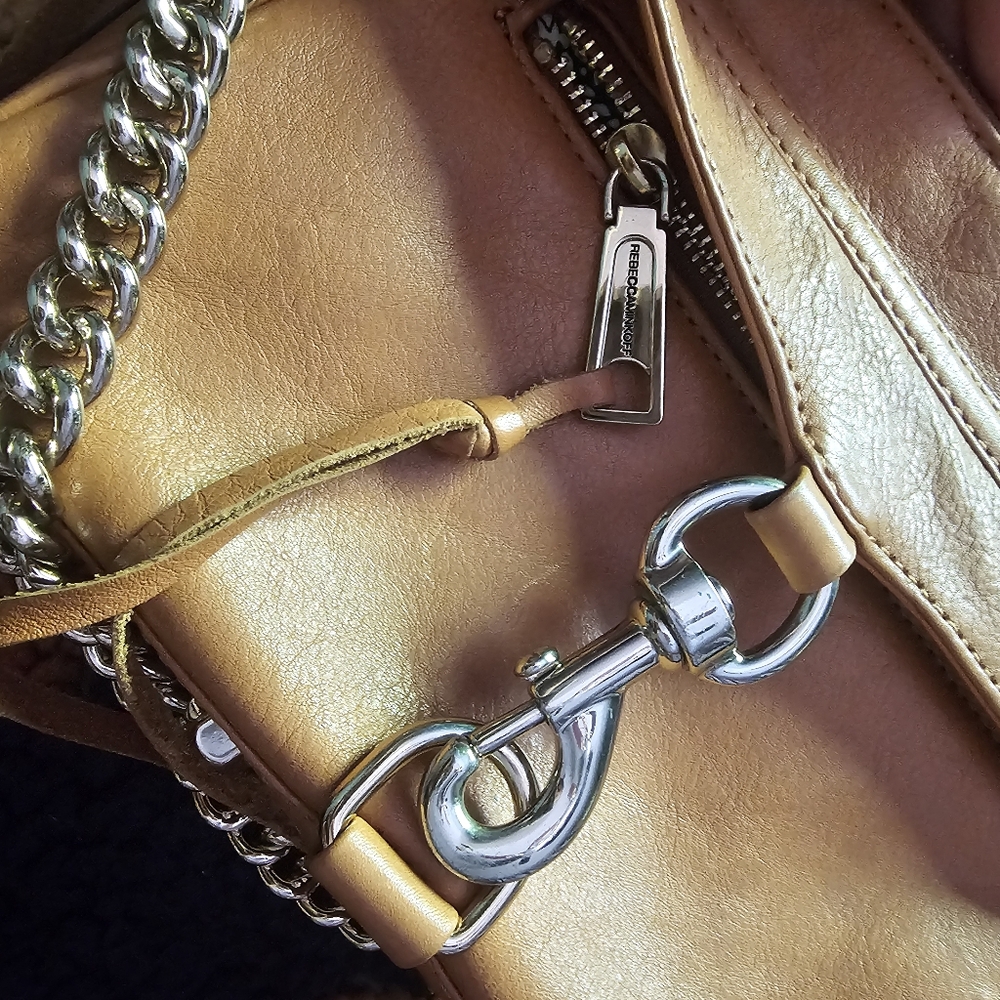 REBECCA MINKOFF Mini MAC Crossbody Bag in Camel - Picture 6 of 7